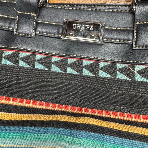 CHAPS‎ multicolored shoulder bag western boho - Picture 3 of 7